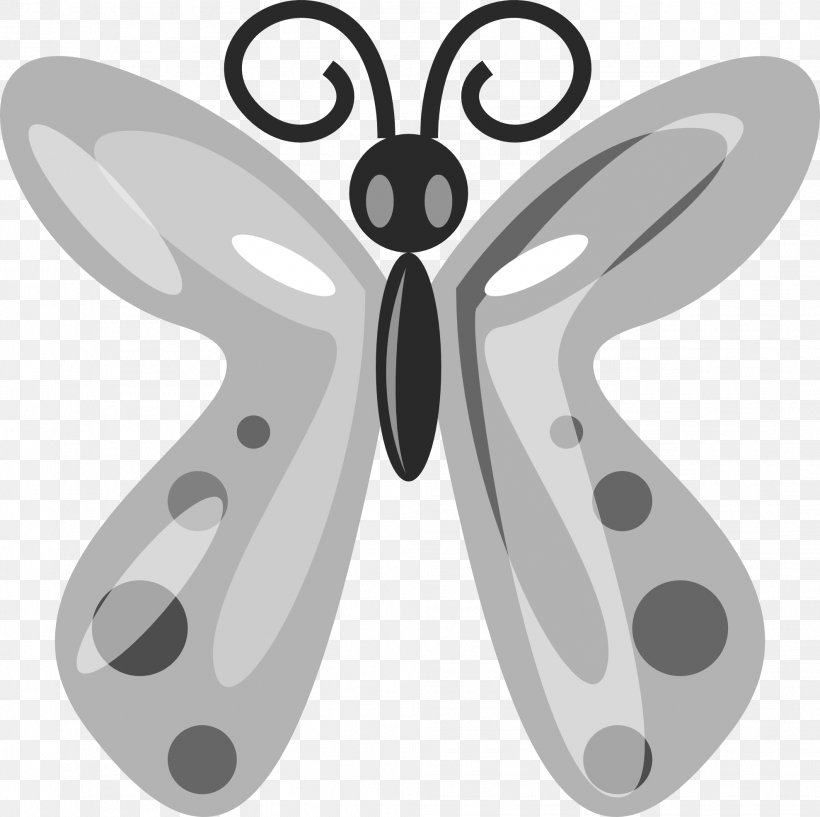 Butterfly Cartoon Insect Clip Art, PNG, 1979x1972px, Butterfly, Animation, Black And White, Cartoon, Caterpillar Download Free