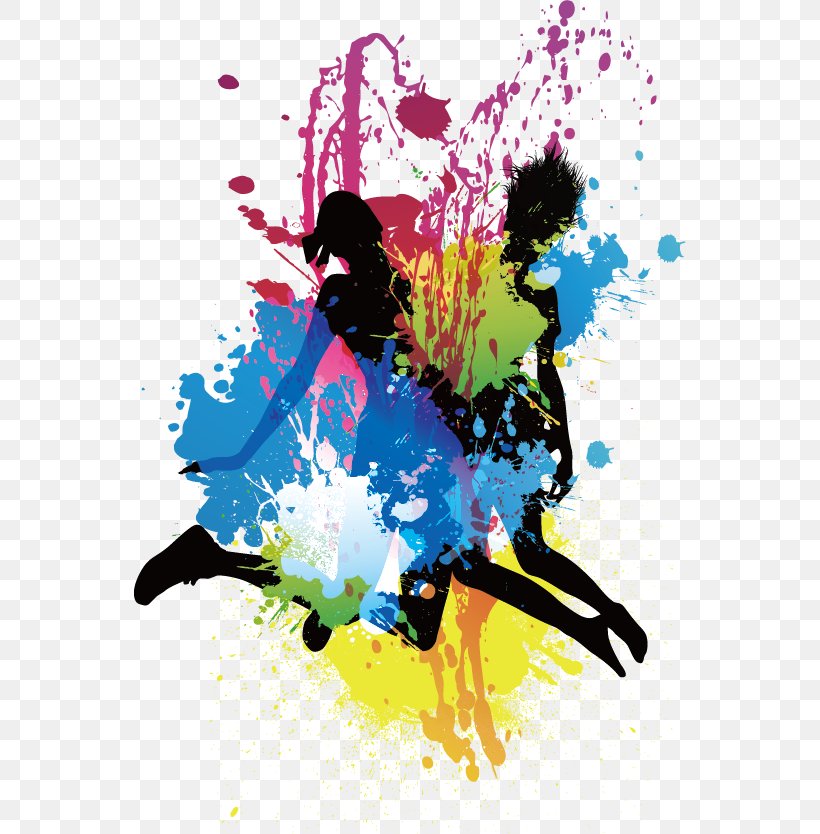Dance Splash, PNG, 552x834px, Color, Abstract Art, Advertising, Art, Illustration Download Free