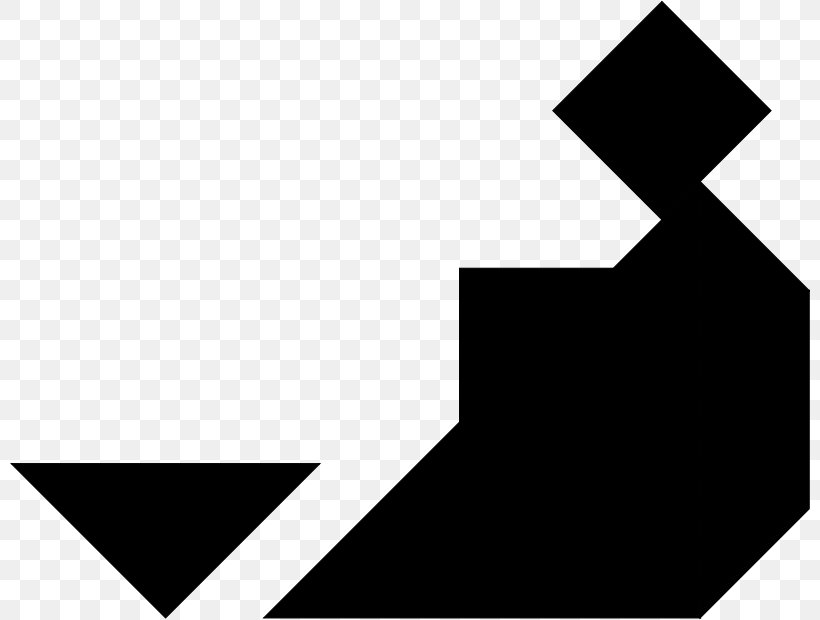 Jigsaw Puzzles Tangram Clip Art, PNG, 800x620px, Jigsaw Puzzles, Black, Black And White, Brand, Logo Download Free