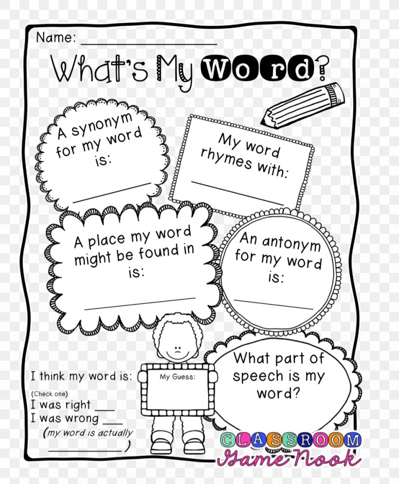 Vocabulary Game Student Lesson Word, PNG, 975x1181px, Vocabulary, Area, Art, Black And White, Cartoon Download Free