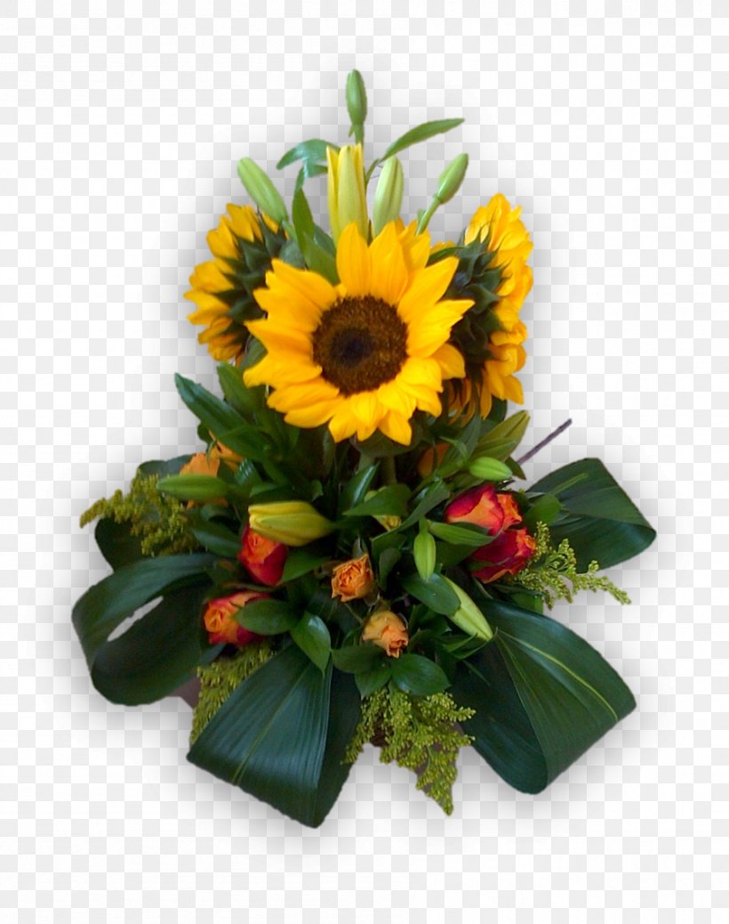 Common Sunflower Floral Design Cut Flowers Transvaal Daisy Flower Bouquet, PNG, 897x1136px, Common Sunflower, Cut Flowers, Daisy Family, Floral Design, Floristry Download Free