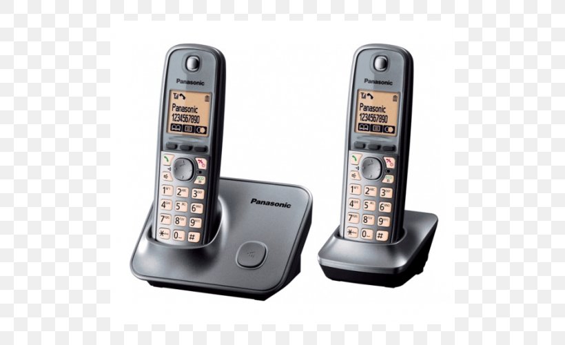 Cordless Telephone Digital Enhanced Cordless Telecommunications Panasonic KX-TG1611SPH, PNG, 500x500px, Cordless Telephone, Answering Machine, Answering Machines, Caller Id, Cellular Network Download Free