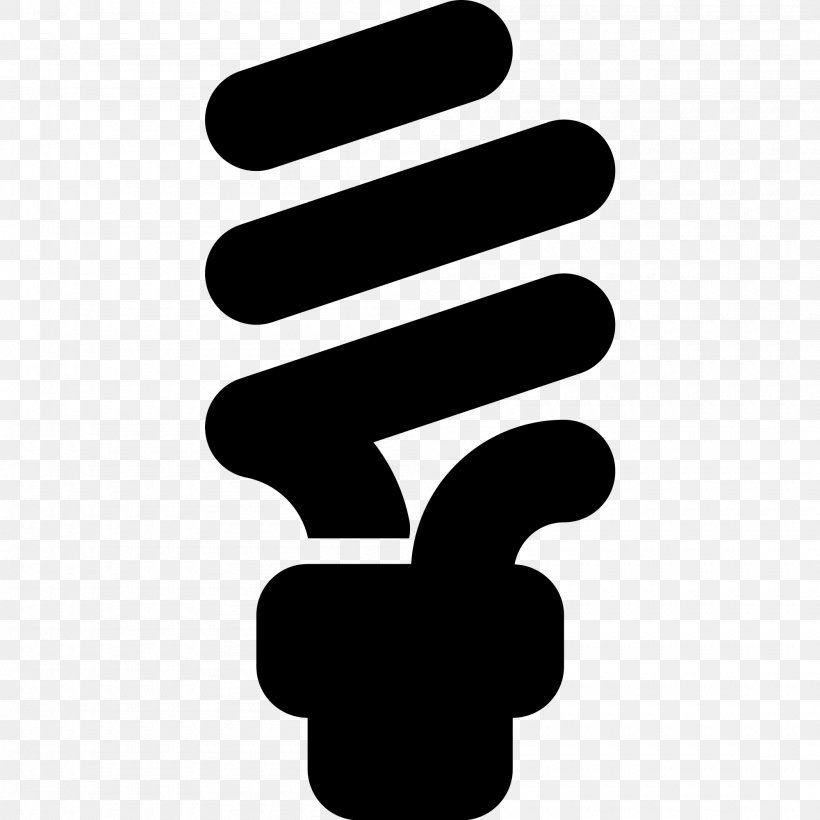 Incandescent Light Bulb LED Lamp, PNG, 2000x2000px, Light, Black And White, Energy Saving Lamp, Finger, Flat Design Download Free