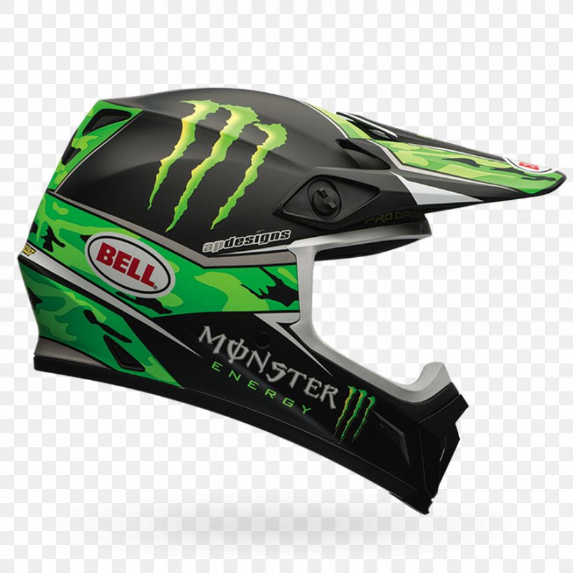 Motorcycle Helmets Monster Energy Bell Sports Motocross, PNG, 900x900px, Motorcycle Helmets, Autocycle Union, Bell Sports, Bicycle Clothing, Bicycle Helmet Download Free