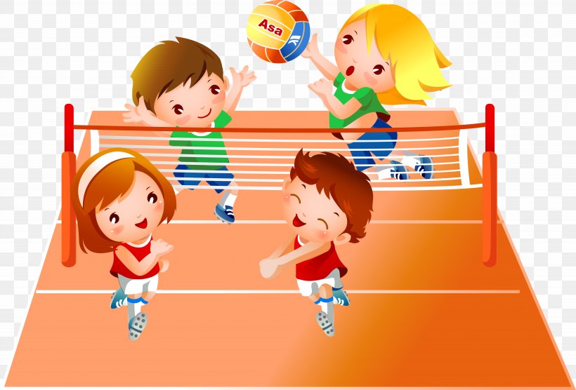 Volleyball Sport Child Clip Art, PNG, 7355x4989px, Volleyball, Area, Art, Ball, Beach Ball Download Free
