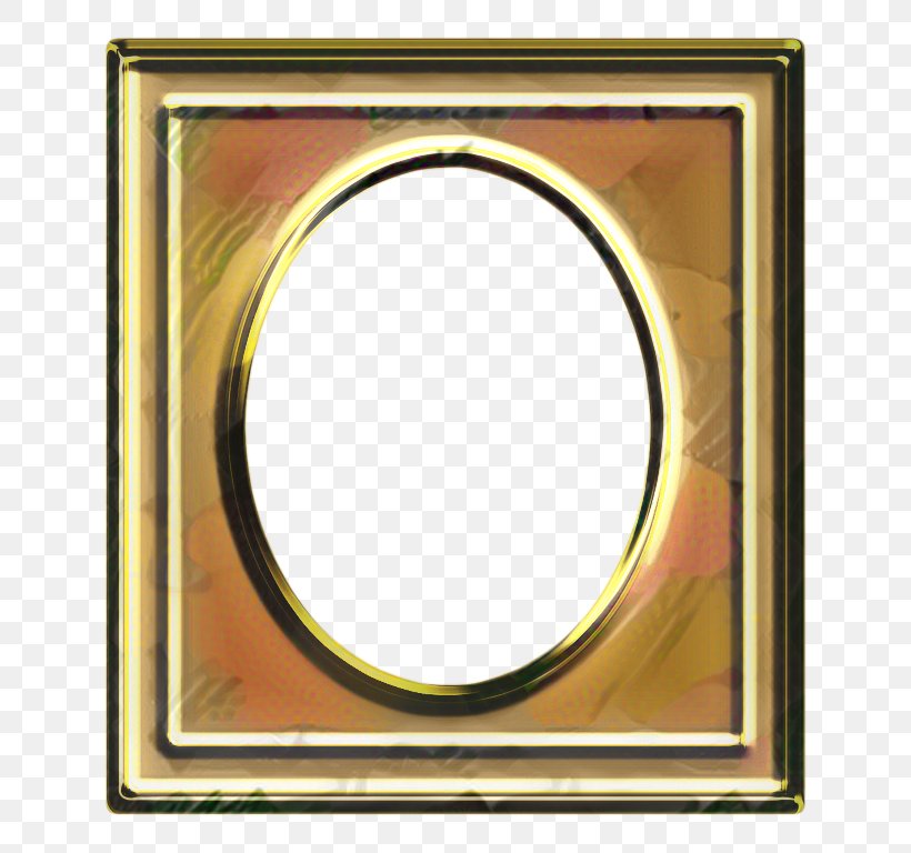 Circle Background Frame, PNG, 768x768px, Picture Frames, Picture Frame, Rectangle, Yellow Download Free