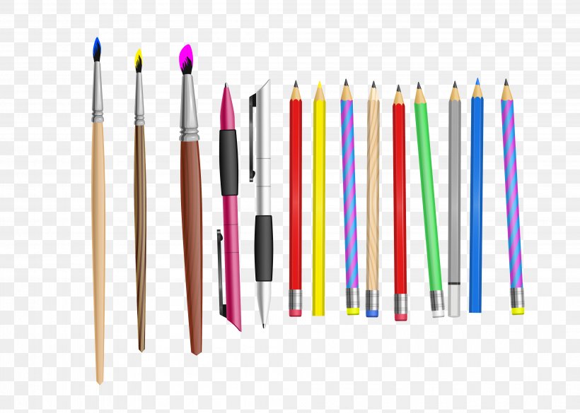 Pencil Fountain Pen Marker Pen Stationery, PNG, 4193x2995px, Pencil, Brand, Color, Colored Pencil, Fountain Pen Download Free