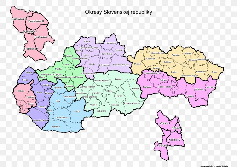 Region Of Slovakia Map District Of Slovakia Kraj, PNG, 2000x1417px, Slovakia, Administrative Division, Area, District, Geography Download Free