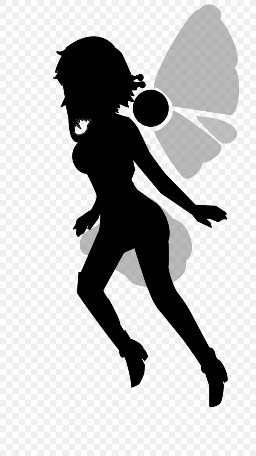 Fairy Silhouette Black Clip Art, PNG, 1024x1821px, Fairy, Art, Black, Black And White, Fictional Character Download Free