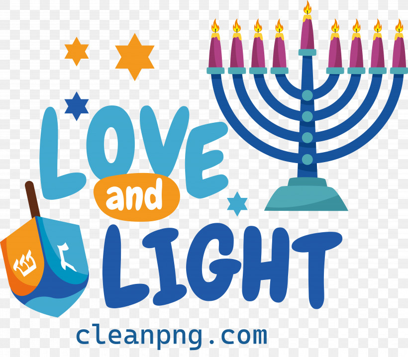 Happy Hanukkah Love Light, PNG, 6182x5420px, Happy Hanukkah, Light, Love Download Free