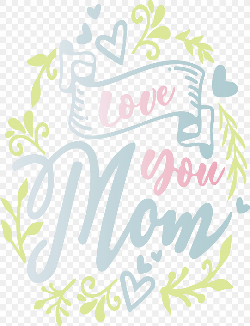 Mothers Day Love You Mom, PNG, 2295x3000px, Mothers Day, Calligraphy, Line Art, Logo, Love You Mom Download Free