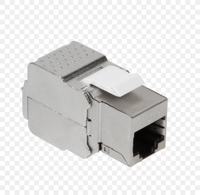 Adapter Electrical Connector Keystone Module Câble Catégorie 6a Twisted Pair, PNG, 800x800px, 10 Gigabit Ethernet, Adapter, Category 5 Cable, Category 6 Cable, Computer Network Download Free