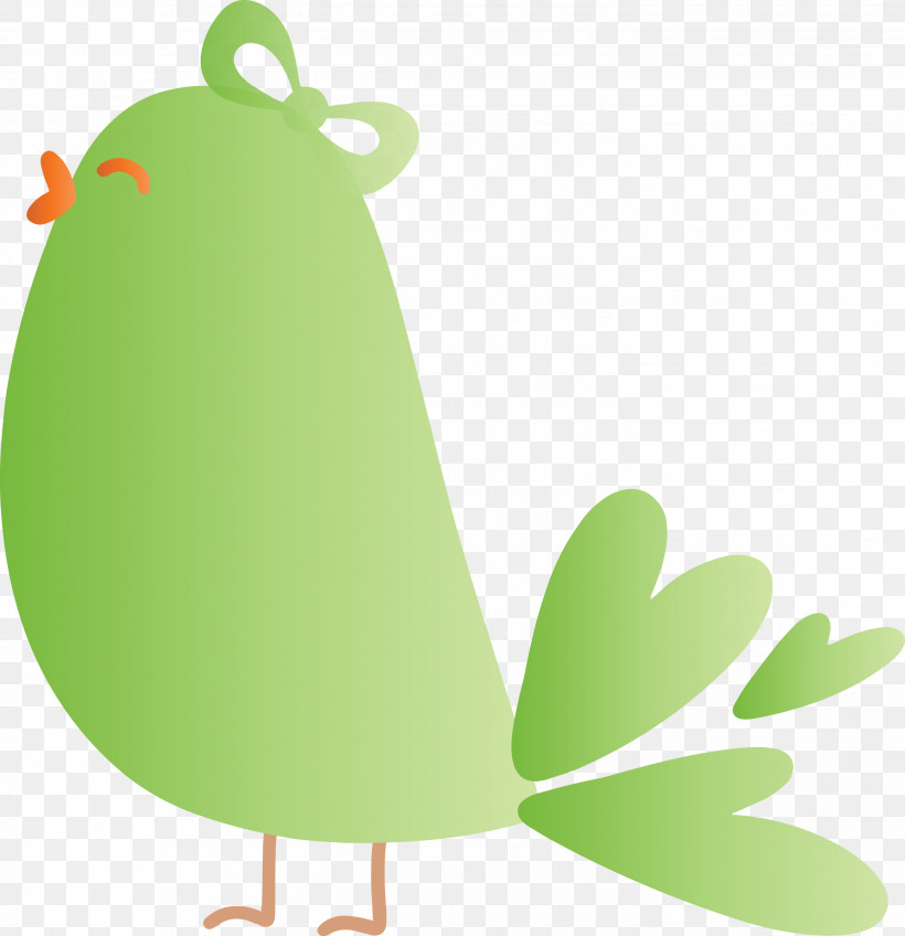Green Chicken Rooster Grass Tree, PNG, 2898x3000px, Cute Cartoon Bird, Bird, Chicken, Grass, Green Download Free