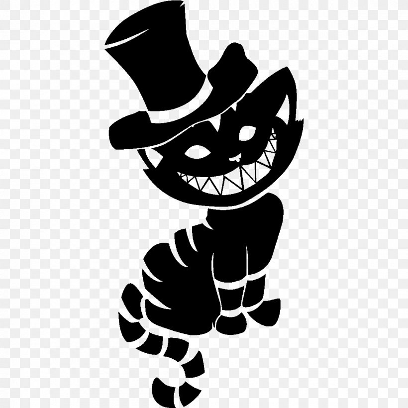 Cheshire Cat Mad Hatter Tattoo Alice's Adventures In Wonderland, PNG, 1200x1200px, Cheshire Cat, Alice In Wonderland, Art, Black, Black And White Download Free