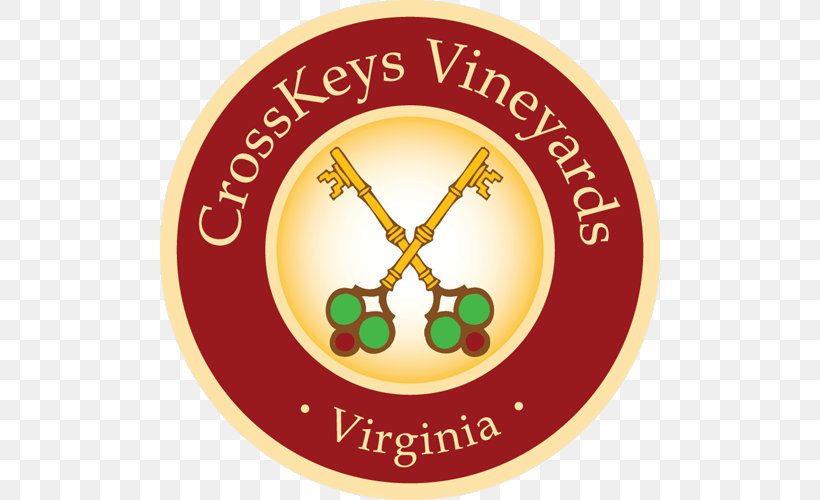 CrossKeys Vineyards Common Grape Vine Harrisonburg Wine Cross Keys, Virginia, PNG, 500x500px, Common Grape Vine, Brand, Brewery, Clock, Harrisonburg Download Free