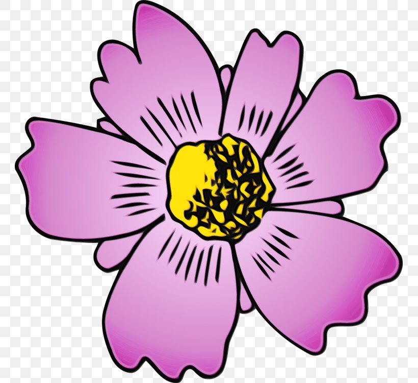 Flowering Plant Flower Petal Pink Plant, PNG, 761x750px, Watercolor, Flower, Flowering Plant, Magenta, Paint Download Free