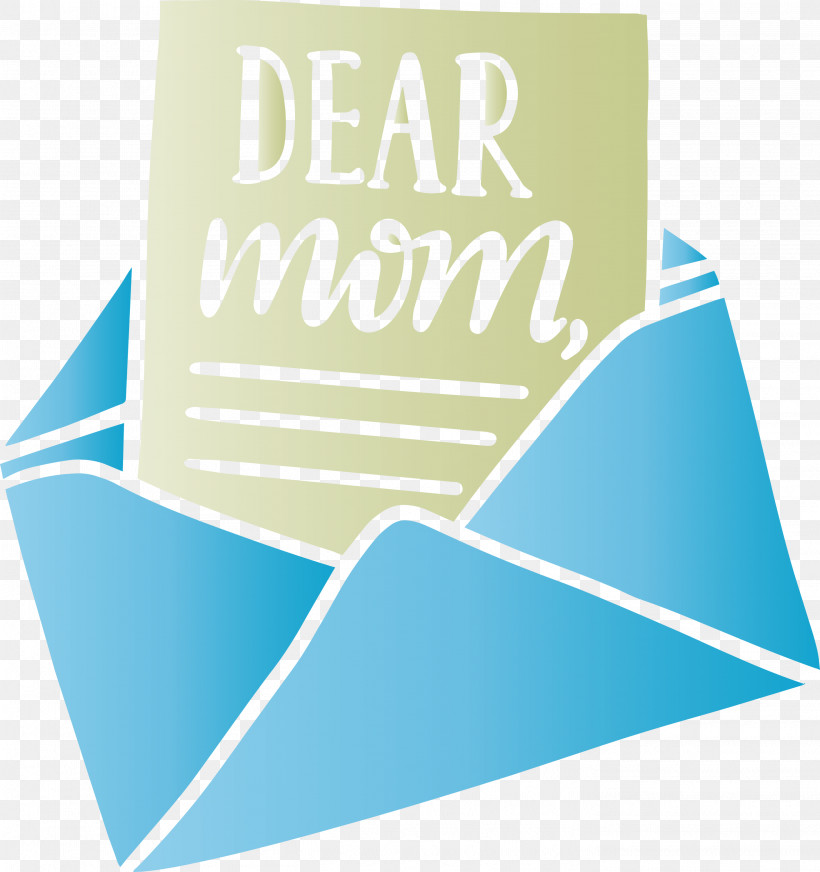 Mothers Day Dear Mom Envelope, PNG, 2821x3000px, Mothers Day, Aqua, Dear Mom Envelope, Logo, Paper Download Free