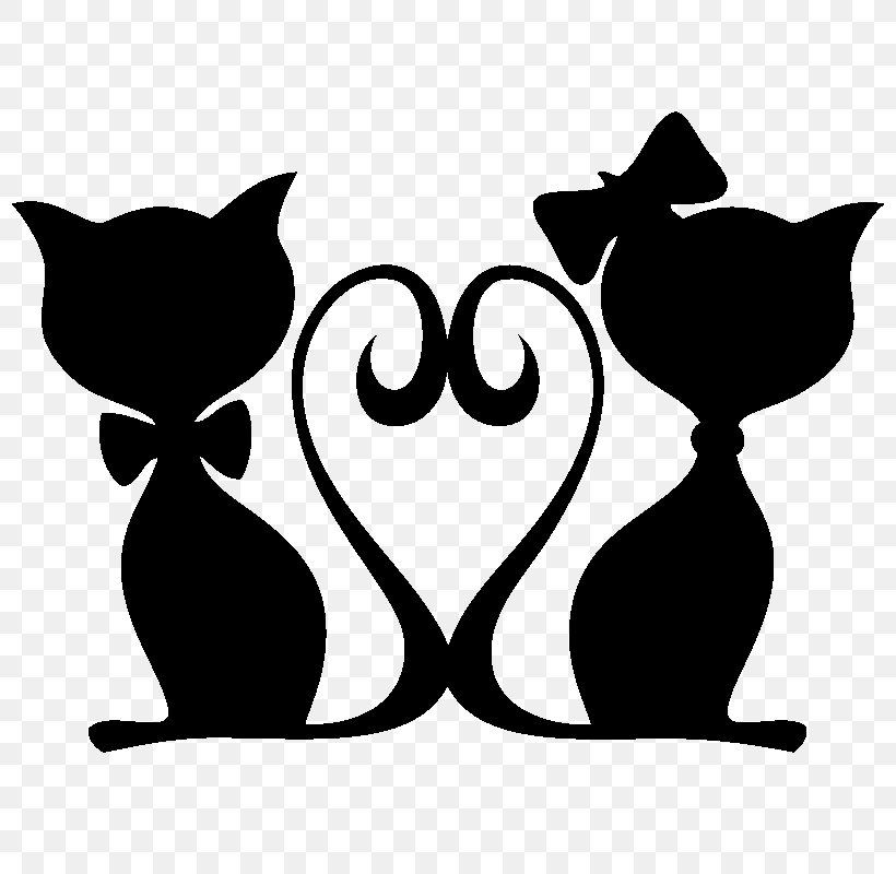 Cat Wall Decal Bumper Sticker, PNG, 800x800px, Cat, Adhesive, Animal, Black, Black And White Download Free