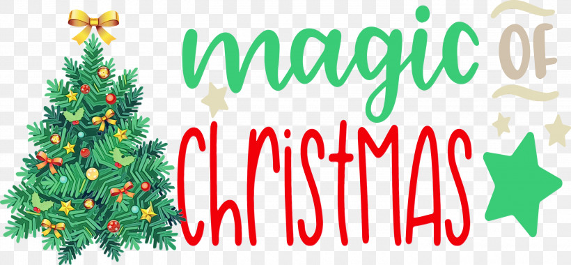 Christmas Tree, PNG, 3000x1392px, Magic Of Christmas, Christmas, Christmas Day, Christmas Ornament, Christmas Ornament M Download Free