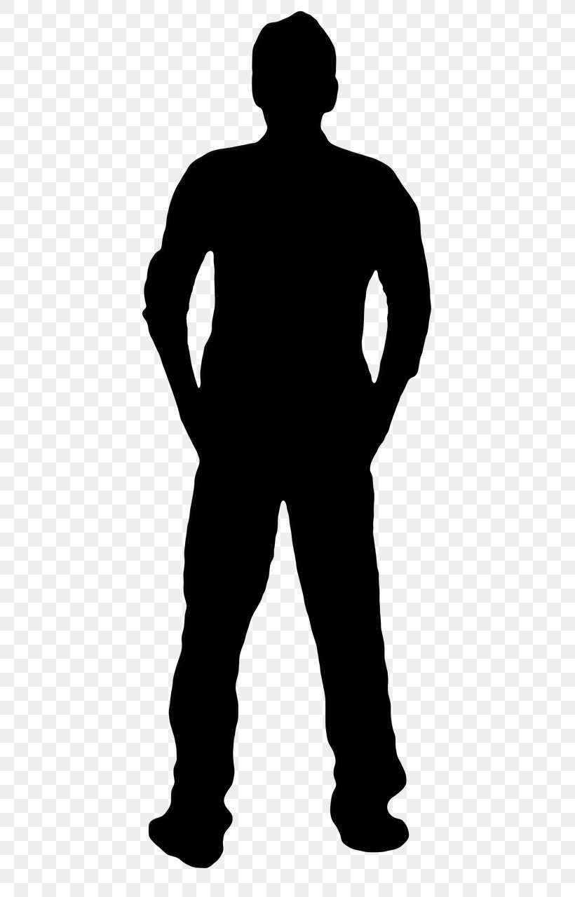 Silhouette Man Shadow Homo Sapiens Clip Art, PNG, 446x1280px ...