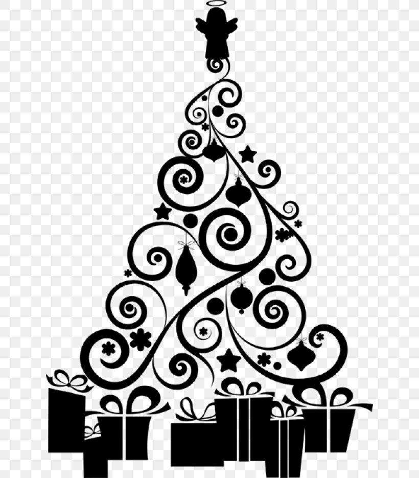 Christmas Tree Christmas Day Clip Art Christmas Ornament Pattern, PNG, 640x935px, Christmas Tree, Architecture, Blackandwhite, Christmas Day, Christmas Decoration Download Free