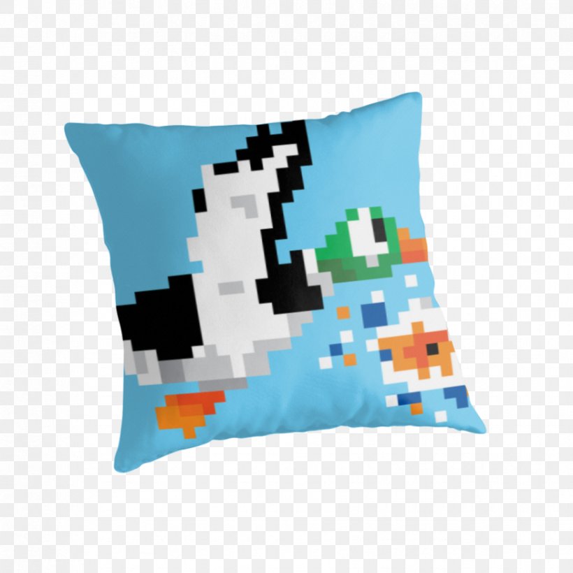 Super Mario Bros. / Duck Hunt Super Mario Bros. / Duck Hunt, PNG, 875x875px, Duck Hunt, Bit, Blue, Cushion, Duck Download Free