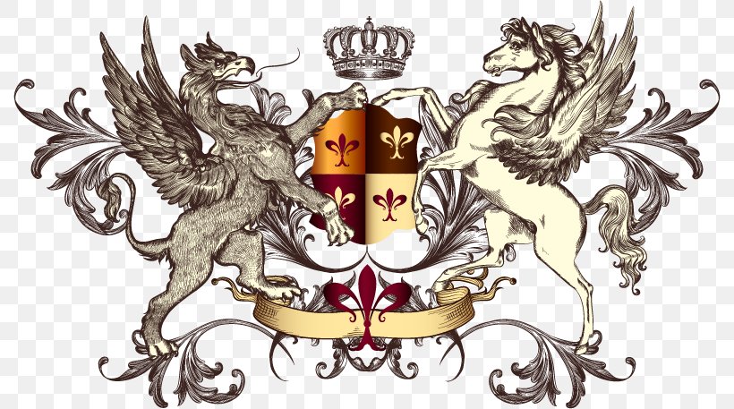 Griffin Heraldry Coat Of Arms Stock Photography, PNG, 790x457px, Griffin, Blazon, Brand, Coat Of Arms, Crest Download Free