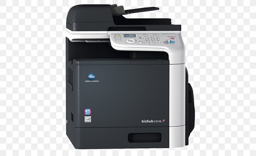 Multi-function Printer Konica Minolta Photocopier Color Printing, PNG, 500x500px, Multifunction Printer, Color Printing, Dots Per Inch, Duplex Printing, Electronic Device Download Free