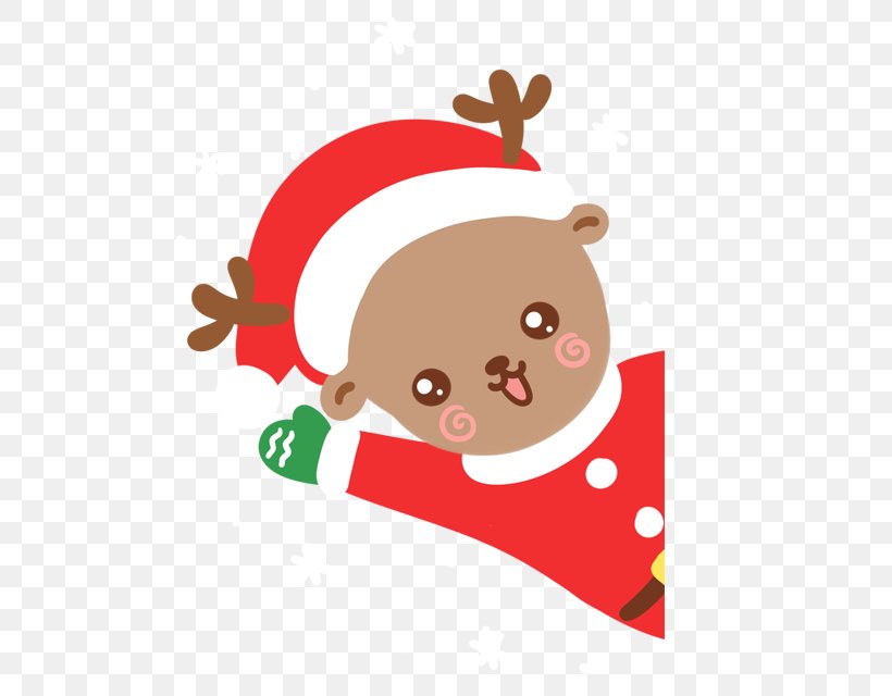 Reindeer Santa Claus Christmas Ornament Clip Art, PNG, 640x640px, Reindeer, Art, Cartoon, Christmas, Christmas Decoration Download Free