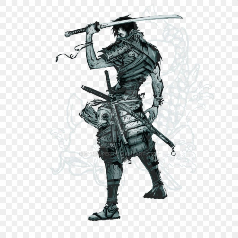 Samurai Warrior Art Japan Koi, PNG, 894x894px, Samurai, Armour, Art, Being, Black And White Download Free