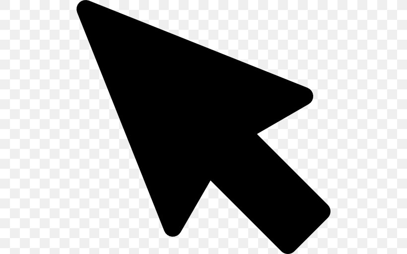 Computer Mouse Pointer Cursor Arrow, PNG, 512x512px, Computer Mouse, Black, Black And White, Cursor, Monochrome Download Free