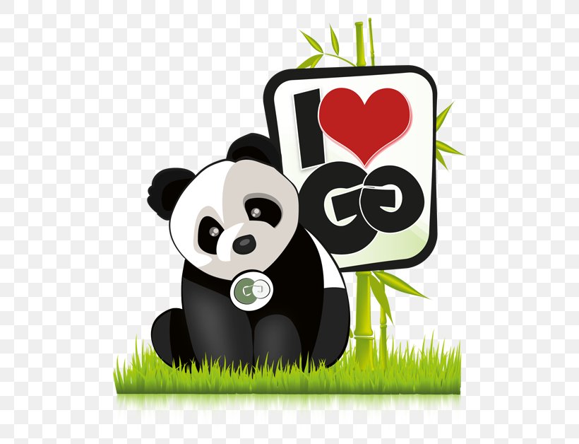 Giant Panda Clip Art, PNG, 500x628px, Giant Panda, Bear, Cartoon, Flower, Grass Download Free
