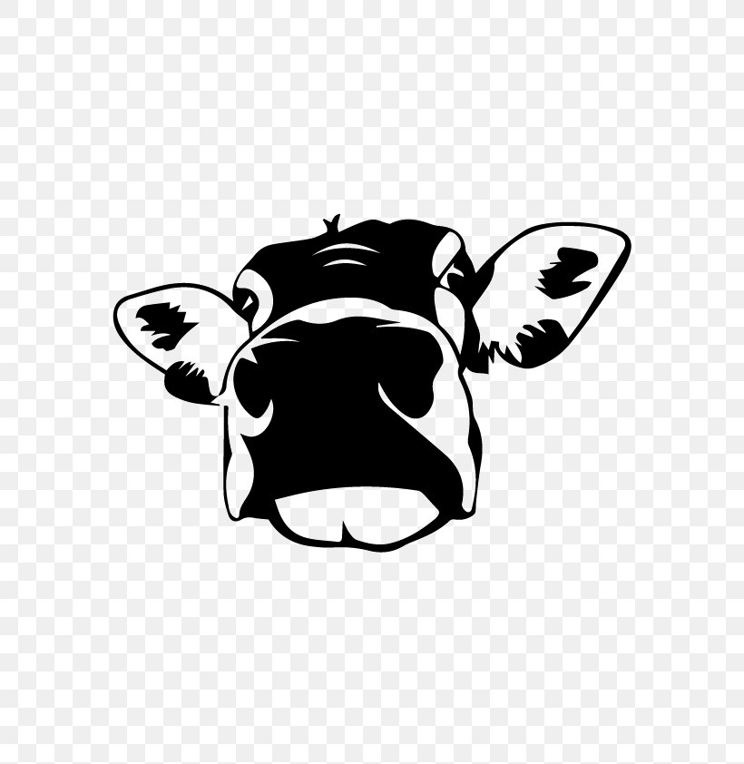 Highland Cattle Wall Decal Stencil Sticker, PNG, 595x842px, Highland Cattle, Black, Black And White, Bumper Sticker, Carnivoran Download Free