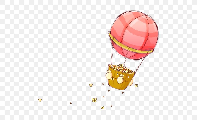 Hot Air Balloon, PNG, 500x500px, Balloon, Cartoon, Drawing, Hot Air Balloon, Red Download Free