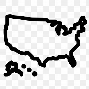 United States Blank Map Black And White Clip Art, PNG, 845x594px ...