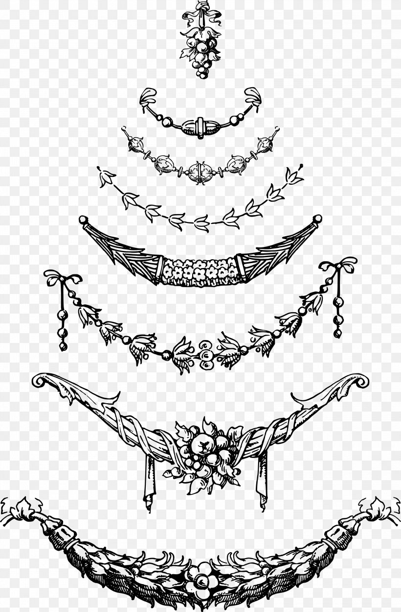 Garland Clip Art, PNG, 3000x4571px, Garland, Area, Art, Artwork, Black And White Download Free