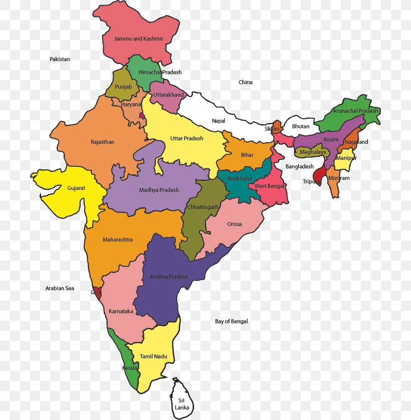 India Map Clip Art, PNG, 700x838px, India, Area, Blank Map, Ecoregion, Map Download Free