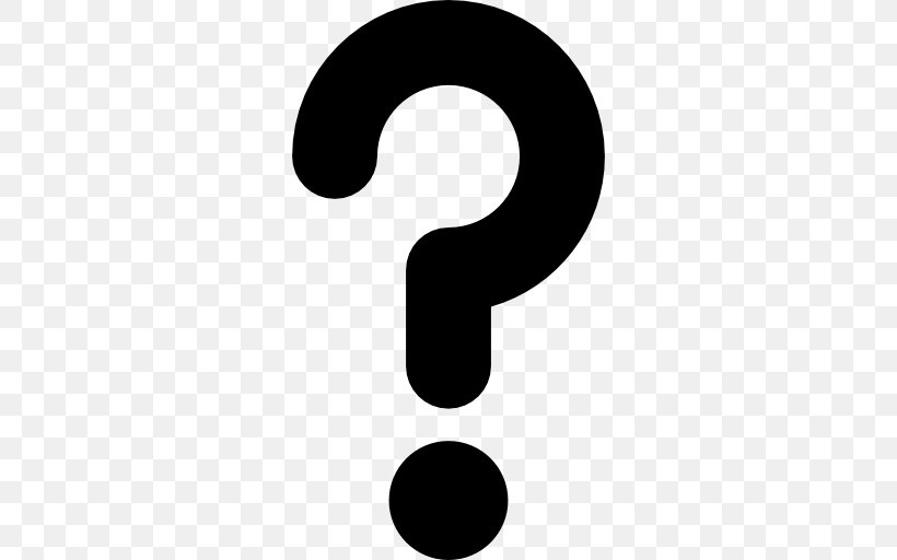 Question Mark Symbol Clip Art, PNG, 512x512px, Question, Black, Black And White, Brand, Doubt Download Free