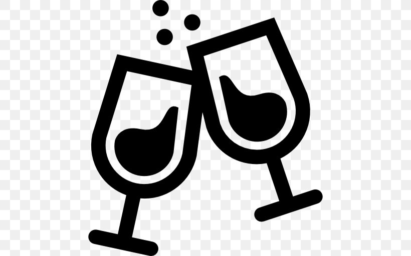 Wine Glass Toast Drink, PNG, 512x512px, Wine, Alcoholic Drink, Artwork, Bar, Black And White Download Free