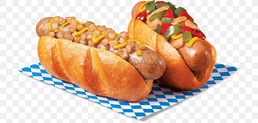 Hot Dog Sausage Sandwich Lye Roll Wiener Schnitzel Restaurant, PNG, 706x393px, Hot Dog, American Food, Bread, Bun, Dish Download Free