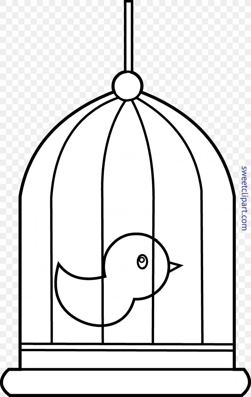 Birdcage Clip Art Birdcage Openclipart, PNG, 3122x4933px, Bird, Area, Big Bird, Birdcage, Black And White Download Free