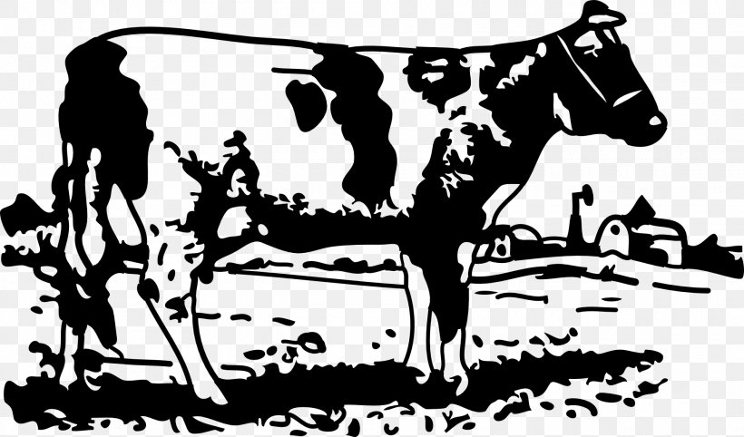 Cattle HTML Clip Art, PNG, 1920x1130px, Cattle, Art, Black And White, Cattle Like Mammal, Decal Download Free