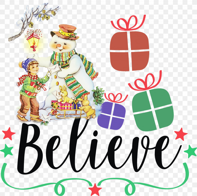 Christmas Day, PNG, 3000x2986px, Believe, Black, Christmas, Christmas Day, Christmas Ornament Download Free