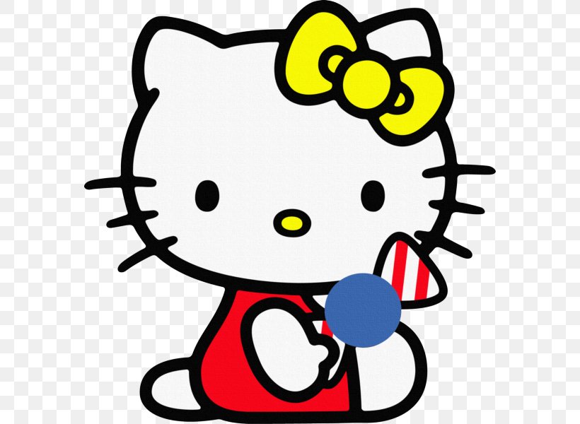 Hello Kitty Wall Decal Bumper Sticker, PNG, 582x600px, Hello Kitty, Advertising, Artwork, Black And White, Bumper Sticker Download Free