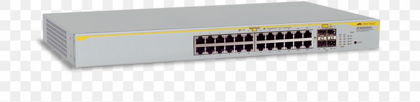 Allied Telesis Network Switch Small Form-factor Pluggable Transceiver Stackable Switch Computer Network, PNG, 1200x295px, Allied Telesis, Computer Network, Computer Port, Electronic Device, Electronics Accessory Download Free