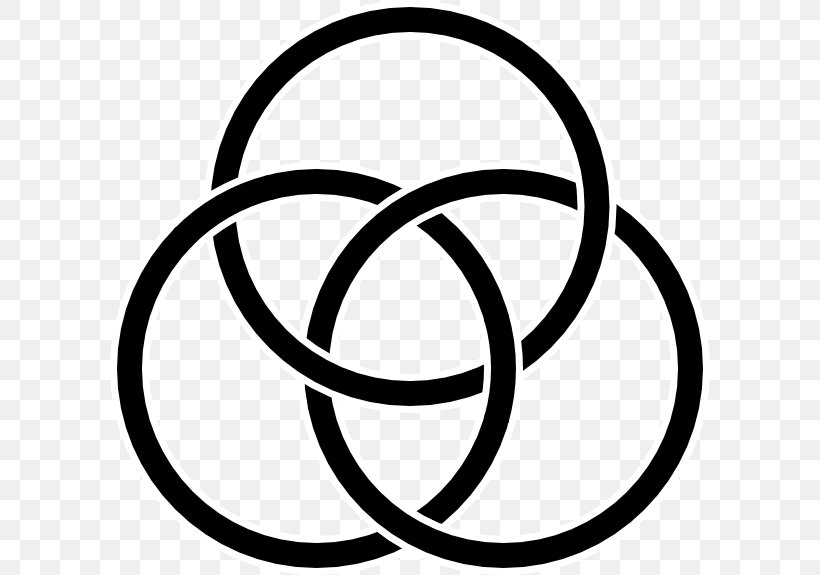 Borromean Rings Triquetra Trinity Knot, PNG, 600x575px, Borromean Rings, Area, Band Ring, Black, Black And White Download Free