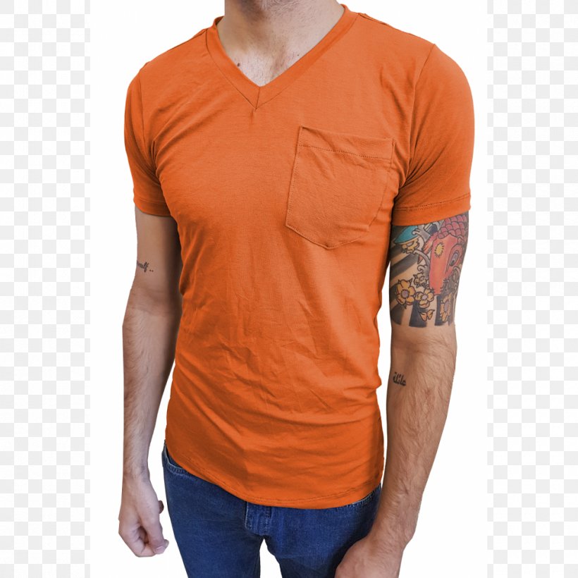 T-shirt Neck, PNG, 1000x1000px, Tshirt, Long Sleeved T Shirt, Neck, Orange, Shoulder Download Free