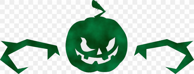 Leaf Logo Green Meter M, PNG, 3799x1467px, Halloween, Biology, Green, Leaf, Logo Download Free