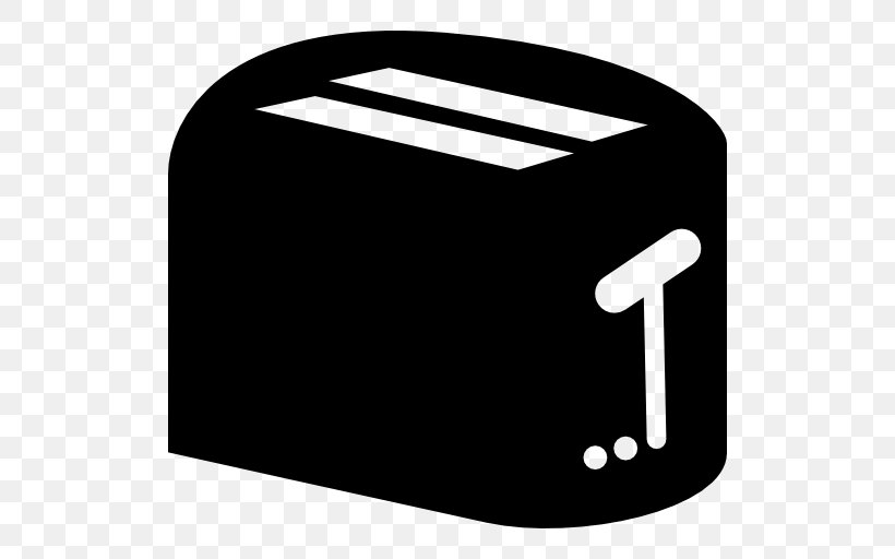 Toaster Kitchen Utensil Tool, PNG, 512x512px, Toaster, Area, Black, Black And White, Brand Download Free