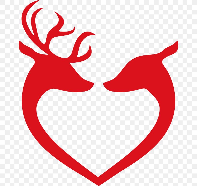 White-tailed Deer Red Deer Reindeer Clip Art, PNG, 666x772px, Watercolor, Cartoon, Flower, Frame, Heart Download Free